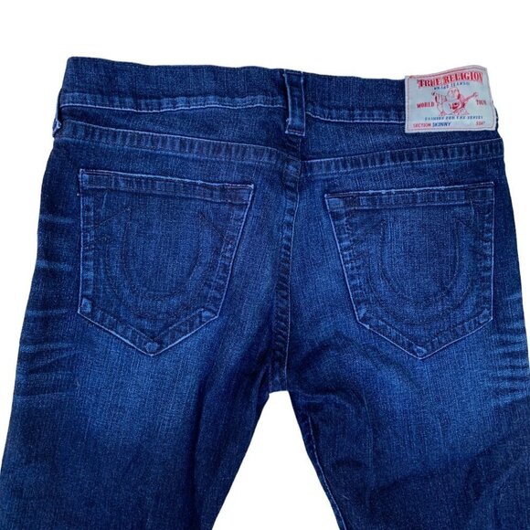 TRUE Religion Jeans Size 36 SKINNY Blue - Picture 3 of 5
